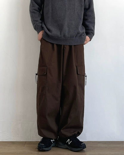 Retro Wide-Leg Drawstring Pants N0690