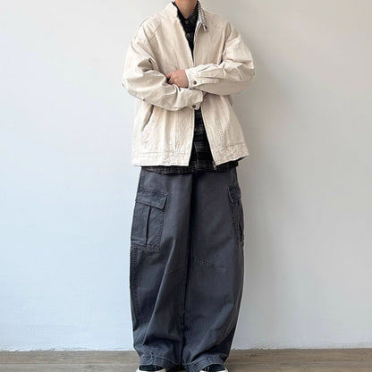 Curved Panel Work Design Jacket N0947