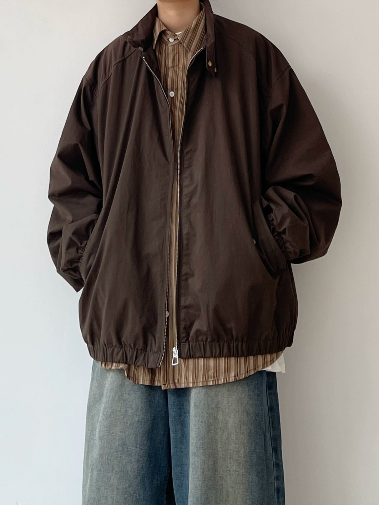 Oversized Silhouette Simple Jacket N0605