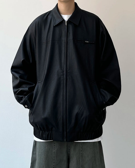 Minimal Silhouette Zip Jacket N0920