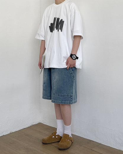 Wide Silhouette Denim Pants N0778