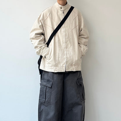 Curved Panel Work Design Jacket N0947