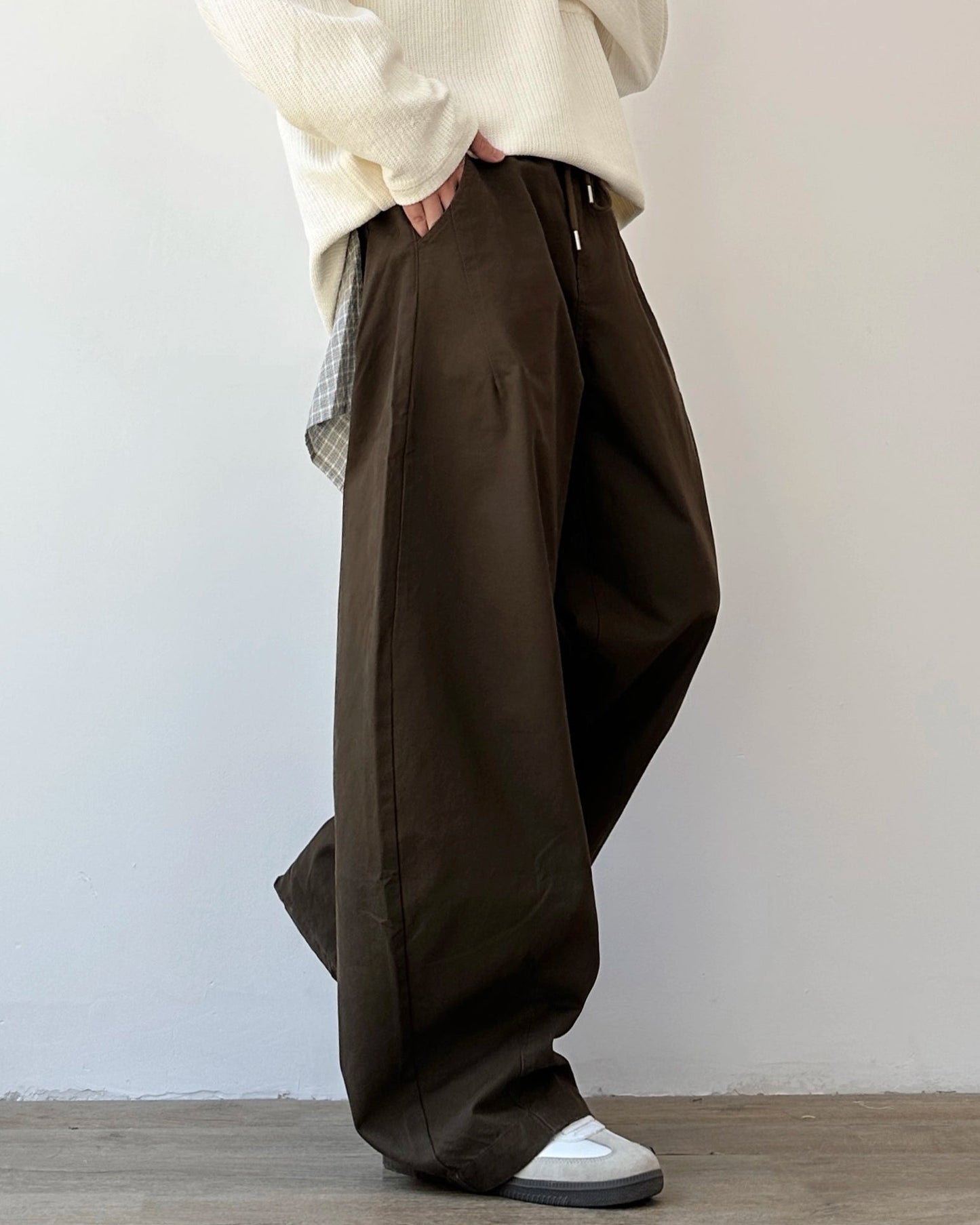 Retro Casual Wide-Leg Pants N0884