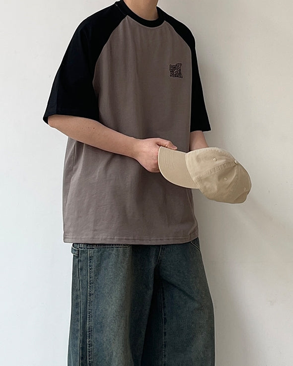 Street Style Contrast T-Shirt N0765