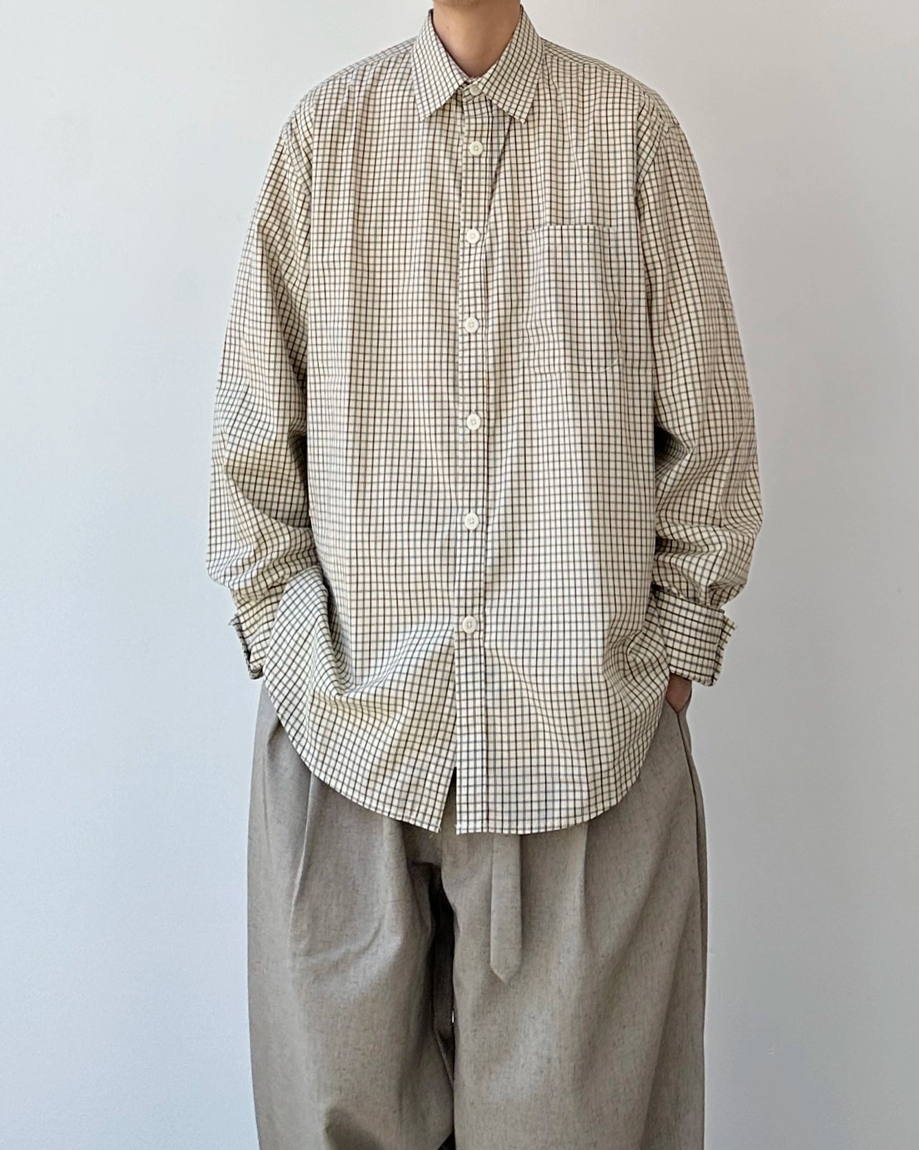 Plaid Casual Shirt Jacket N0891