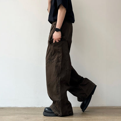 Relaxed Silhouette Cargo Style Pants N1082