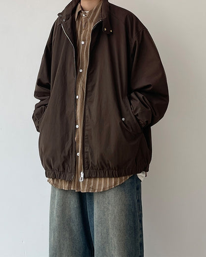 Oversized Silhouette Simple Jacket N0605