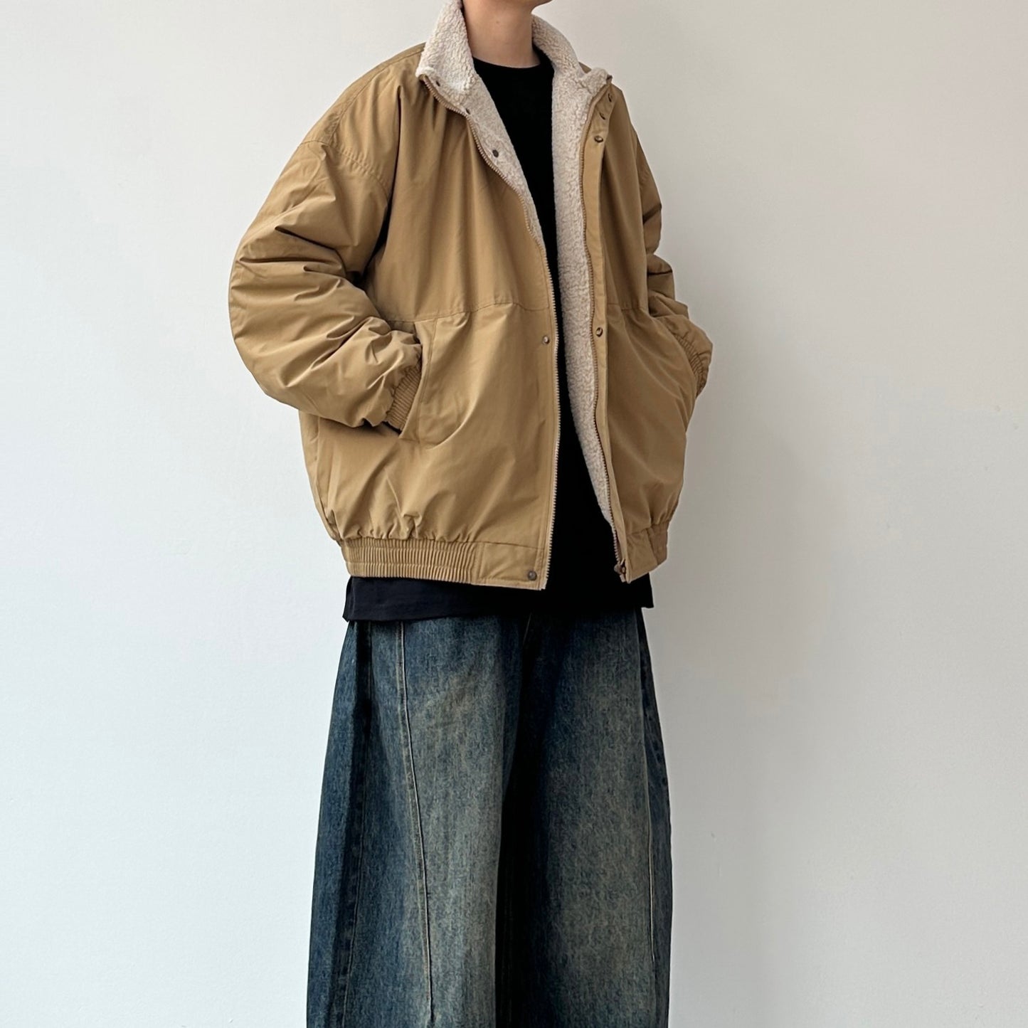 Relaxed Silhouette Stand Jacket N0960