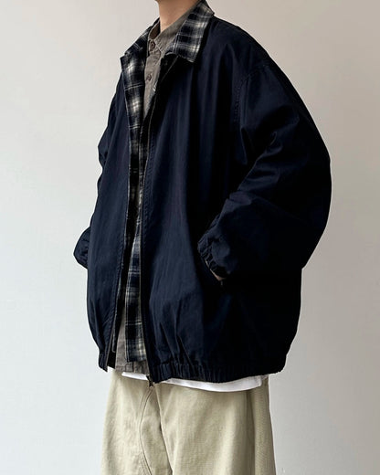 Plaid Fake Two-Piece Work Jacket N0874