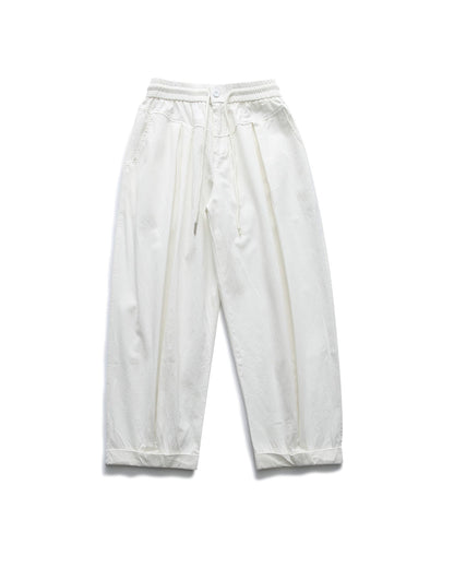 Wide Silhouette Pleats Pants N0713