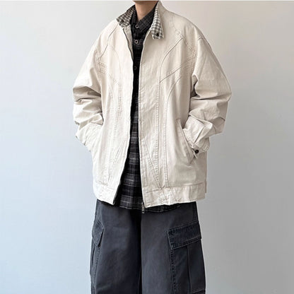 Curved Panel Work Design Jacket N0947