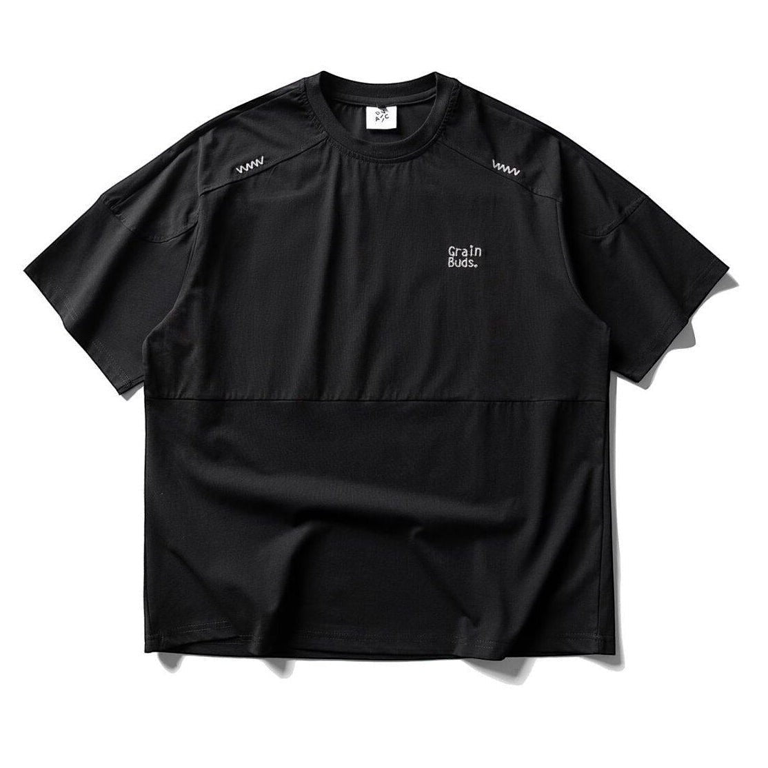 Wave Stitch Crew Neck Short Sleeve T-Shirt N1087
