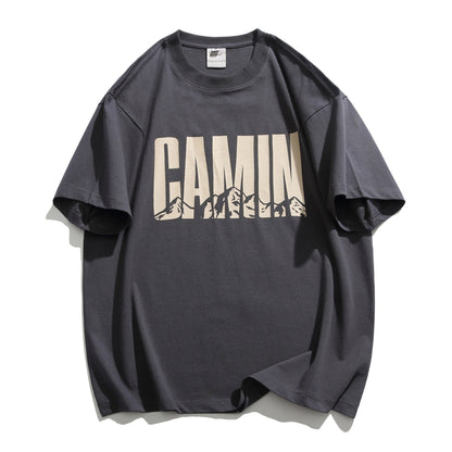 Graphic Print Smooth Fabric Half Sleeve T-Shirt N1093