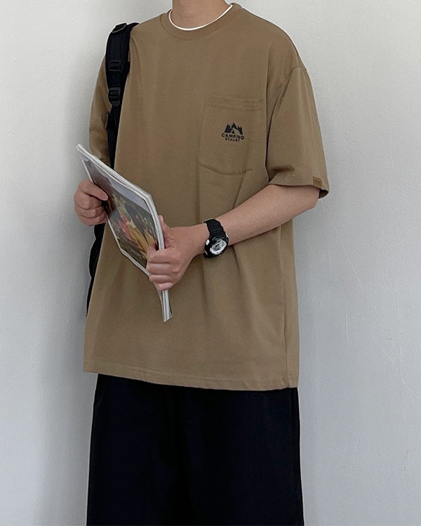 Simple Logo One Point Short Sleeve T-Shirt N0775