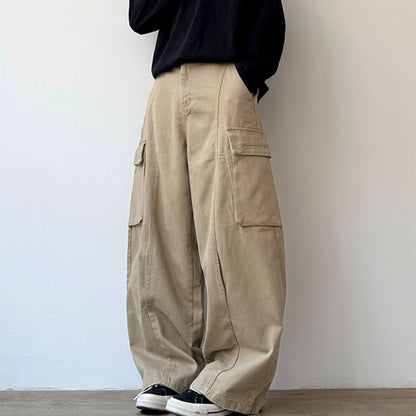 Wide Loose Silhouette Cargo Pants N0988
