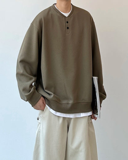 Retro Waffle Collar T-Shirt N0853