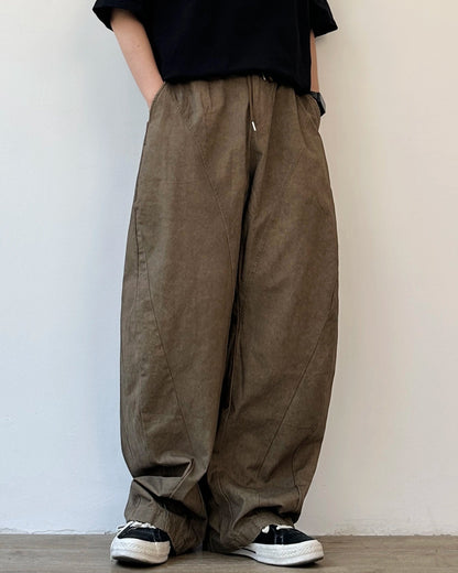 Retro Wide-Legged Work Pants N0887