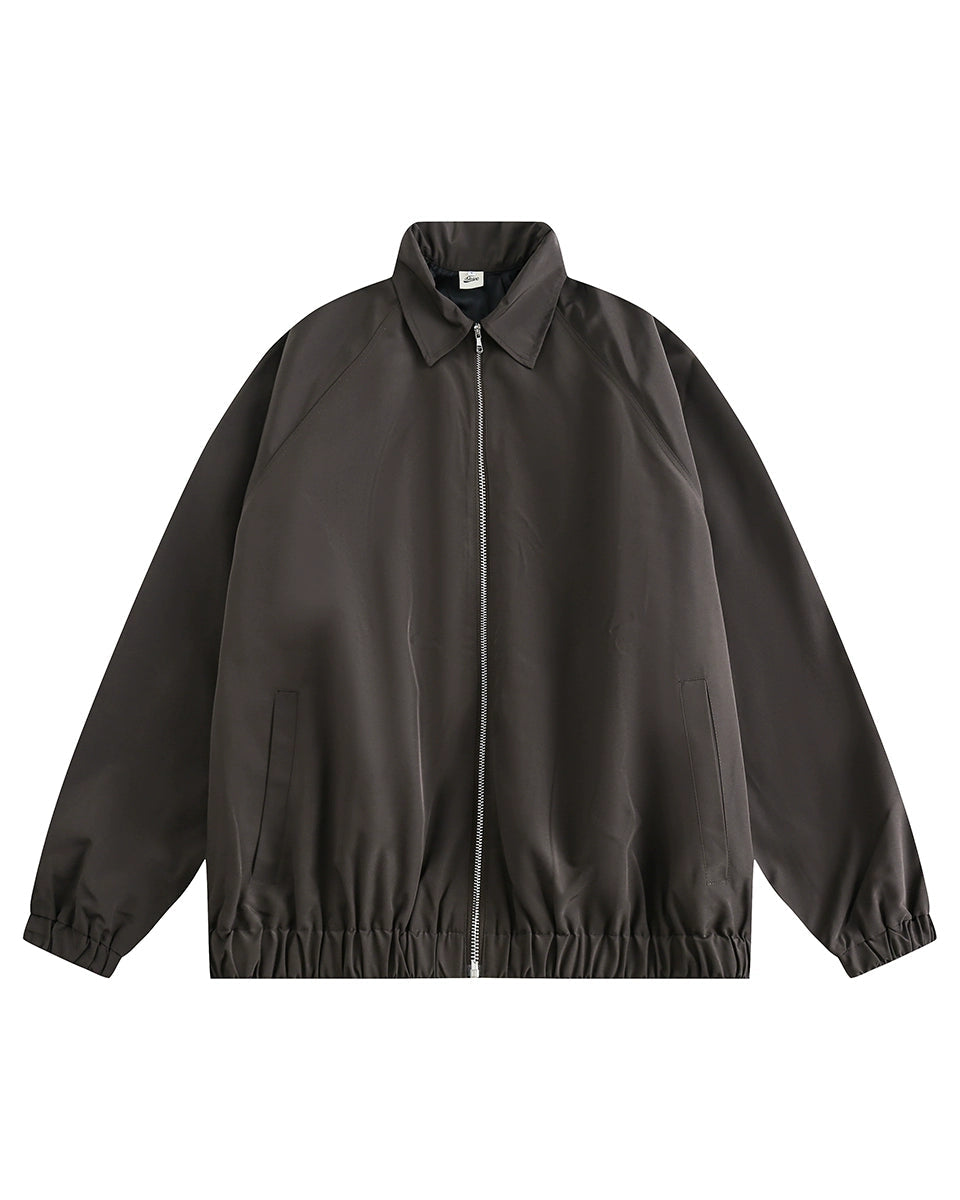 Minimal Design Zip Blouson N0693