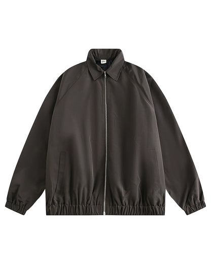 Minimal Design Zip Blouson N0693