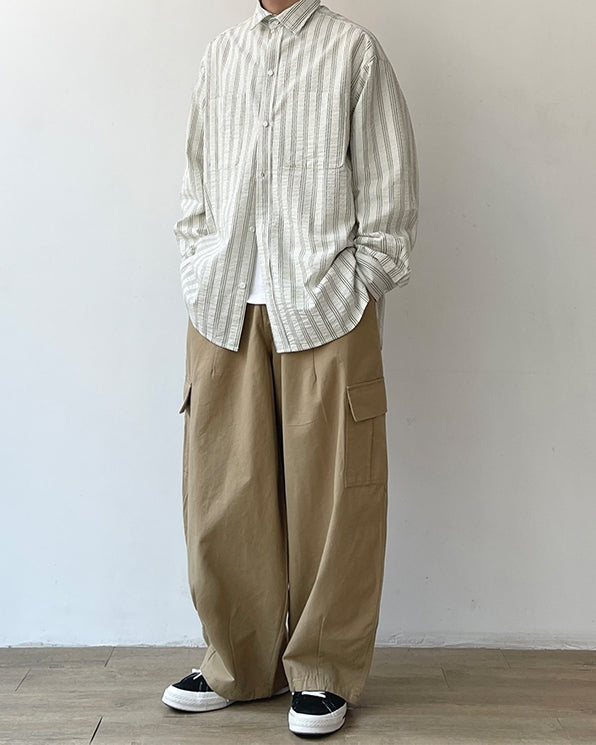 Simple Stripe Regular Shirt N0662