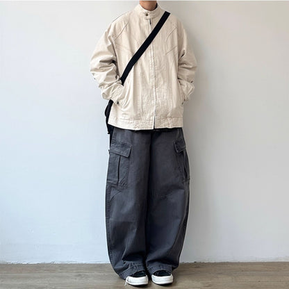 Curved Panel Work Design Jacket N0947