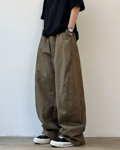 Retro Wide-Legged Work Pants N0887