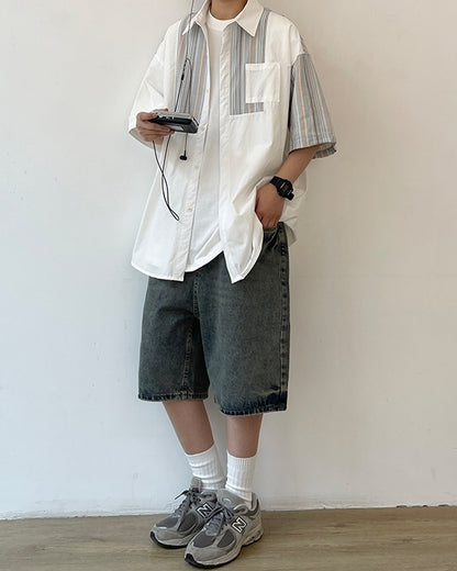 Straight Line Casual Jeans N0742