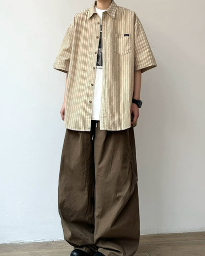 Natural Stripe Casual Shirt N0822