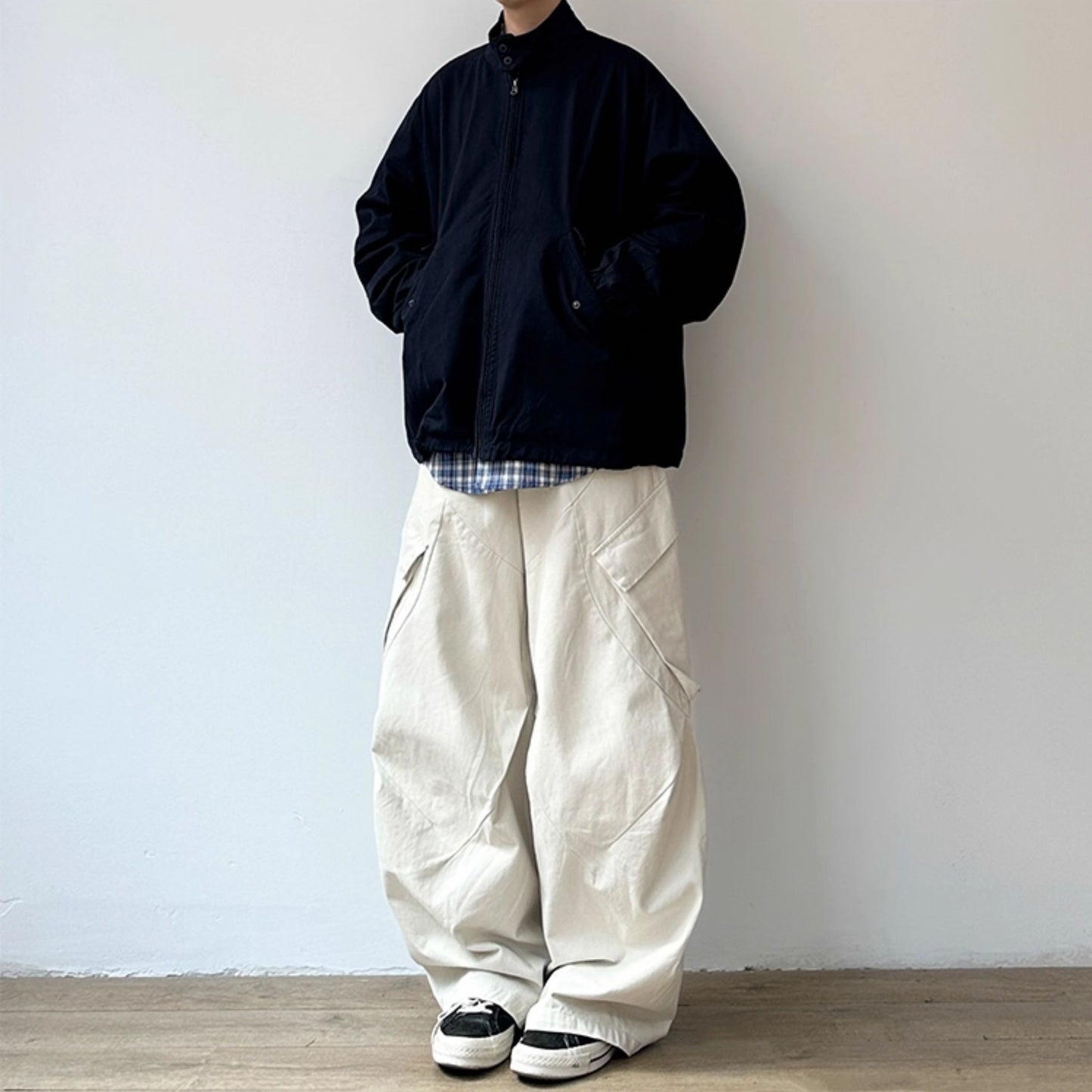 Military Loose Stand Collar Jacket N0953