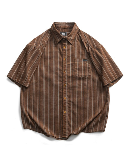Pinstripe Retro Color Shirt N0814