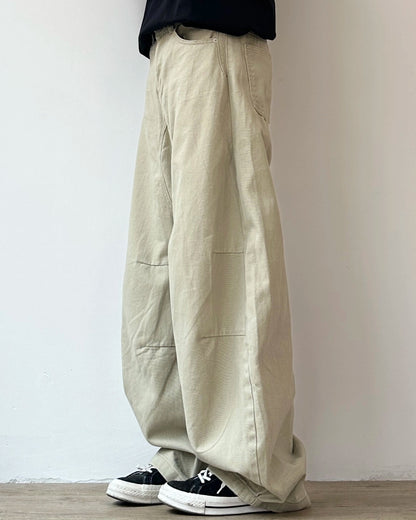 Retro Wide-Leg Work Pants N0873