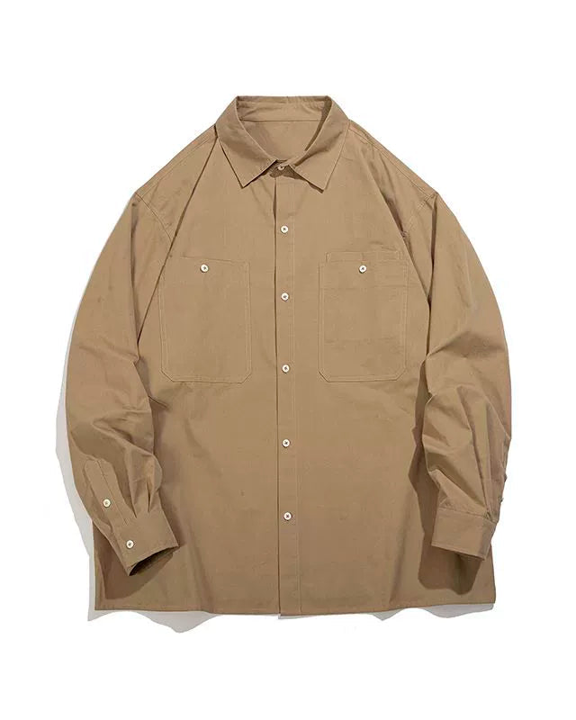 Natural Color Oversized Shirt N0714