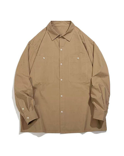 Natural Color Oversized Shirt N0714