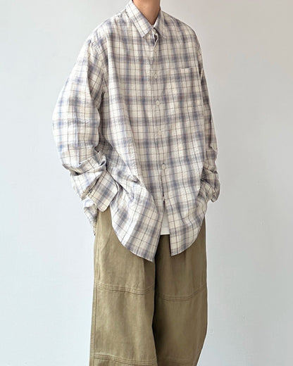 Retro Plaid Casual Shirt N0875