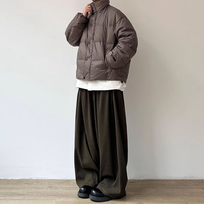 Volume Short Stand Collar Down Jacket N0959