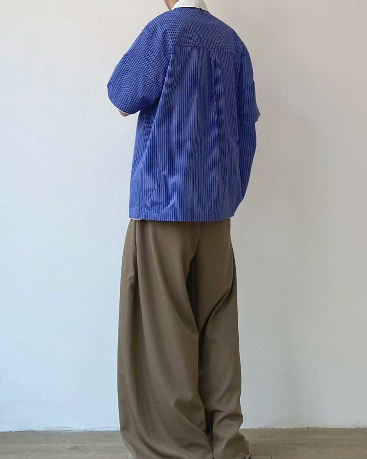 Minimal Stripe Bicolor Shirt N0820