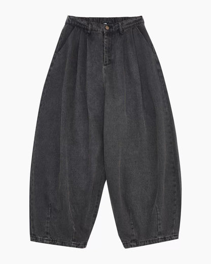 Drape Silhouette Wide Jeans N0716