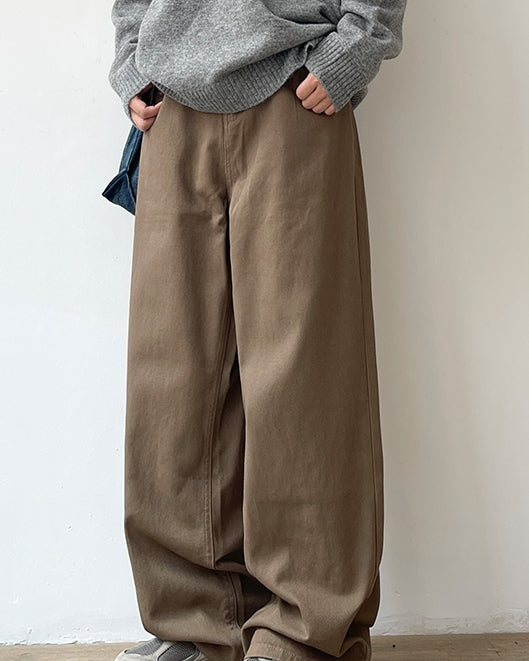 Wide Retro Straight Casual Pants N0600