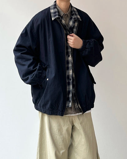 Plaid Fake Two-Piece Work Jacket N0874