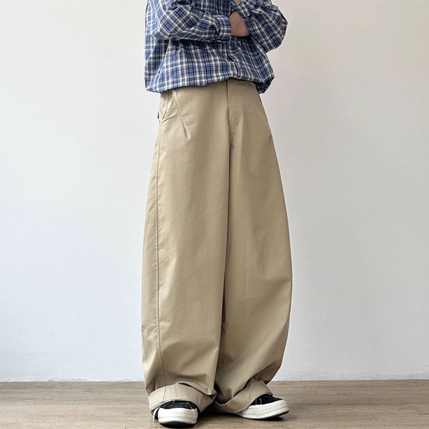 Balloon Silhouette Wide Pants N0974