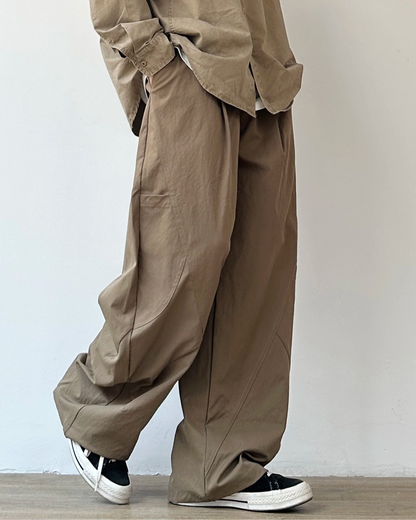 Retro Wide-Leg Casual Pants N0881