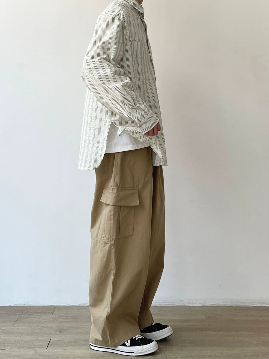 Simple Stripe Regular Shirt N0662