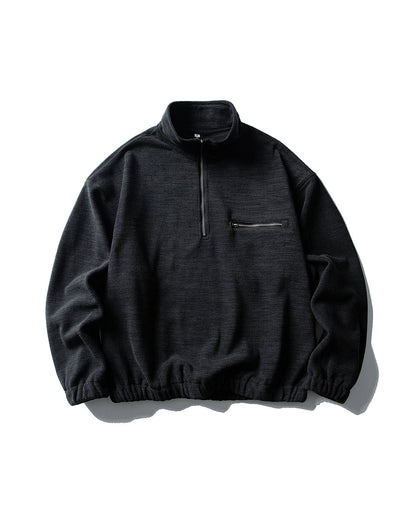 Simple Zip Pullover Long Sleeve Sweatshirt N0909