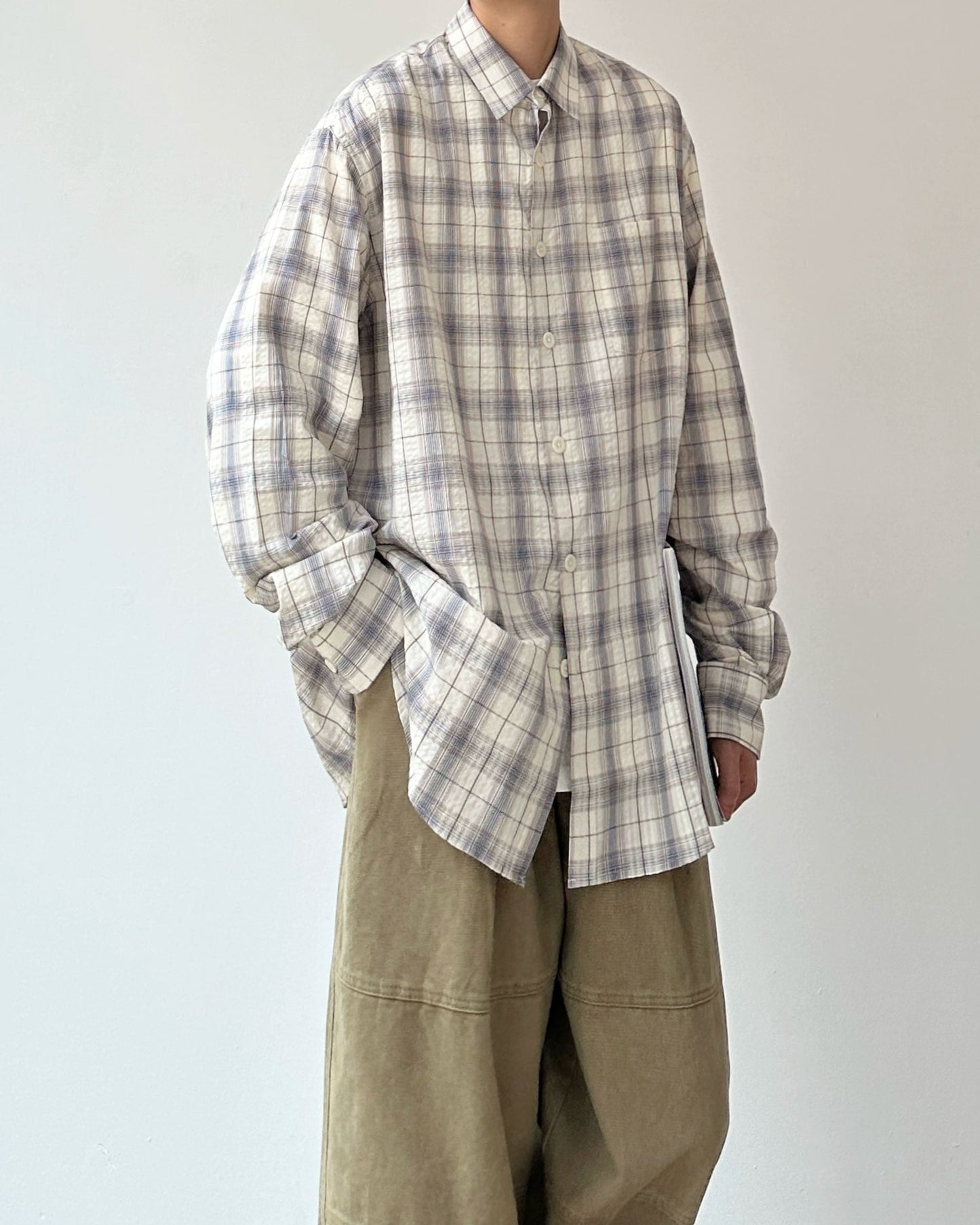 Retro Plaid Casual Shirt N0875