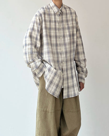 Retro Plaid Casual Shirt N0875