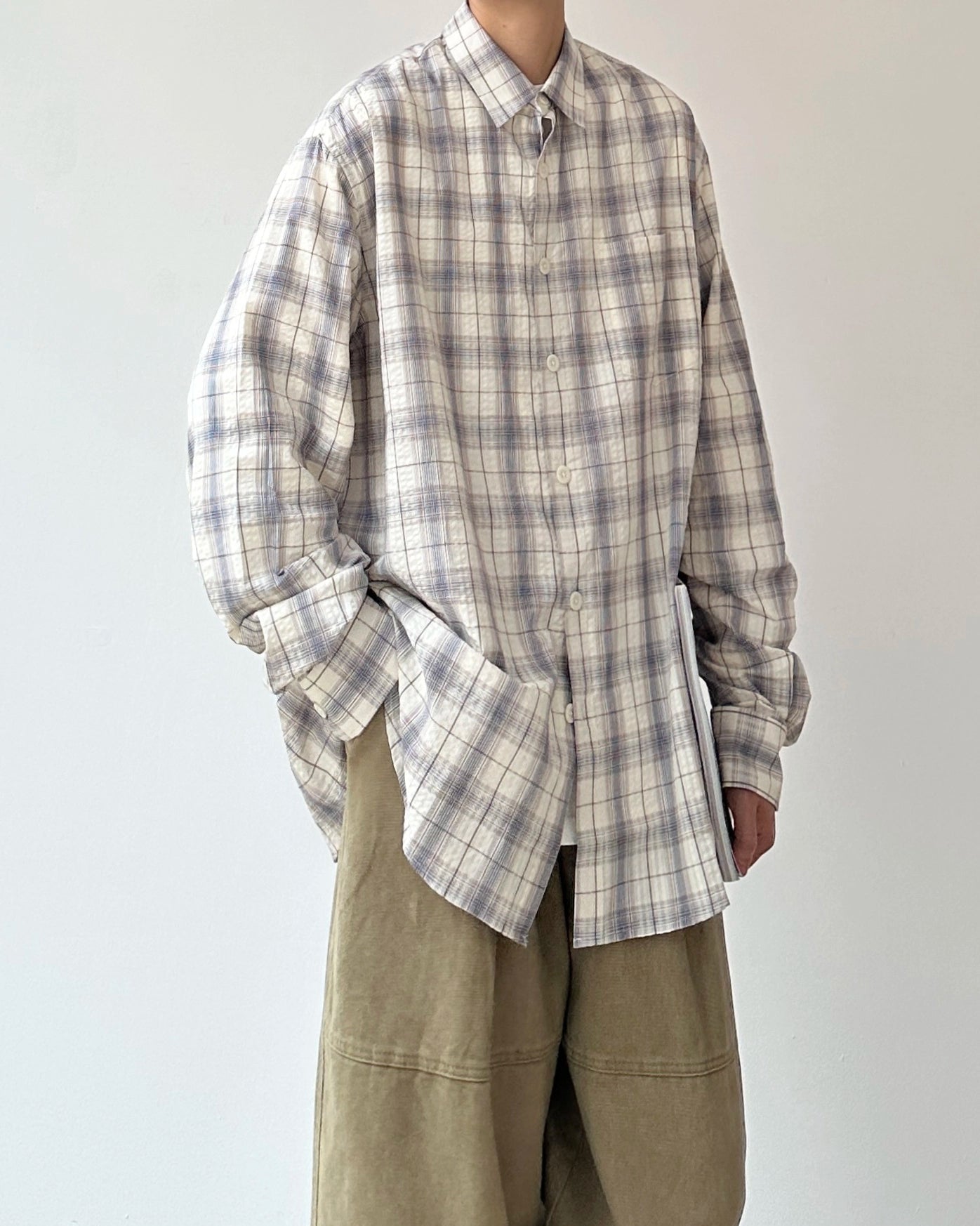 Retro Plaid Casual Shirt N0875