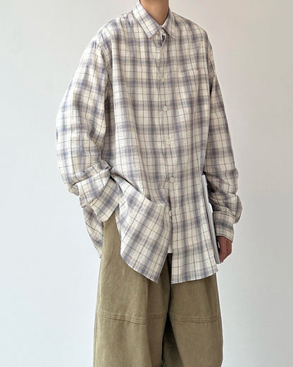 Retro Plaid Casual Shirt N0875