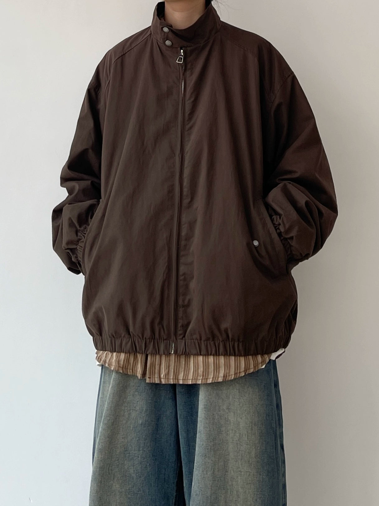 Oversized Silhouette Simple Jacket N0605