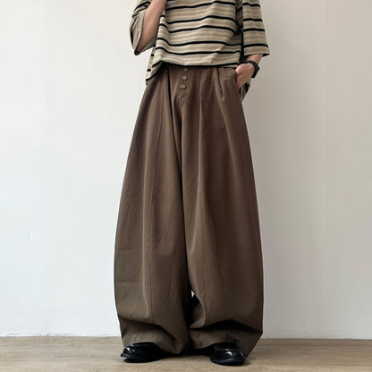 Tuck Silhouette Wide Pants N1080