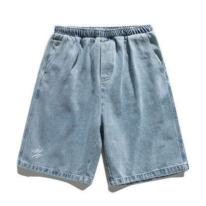 Denim Loose Casual Straight Short Pants N0354